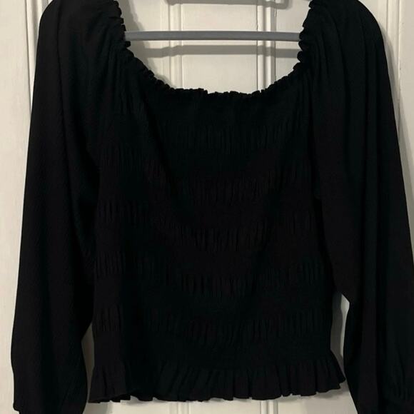 Adorable White Birch Ribbed Top Oversized M (Like New) - Picture 2 of 5